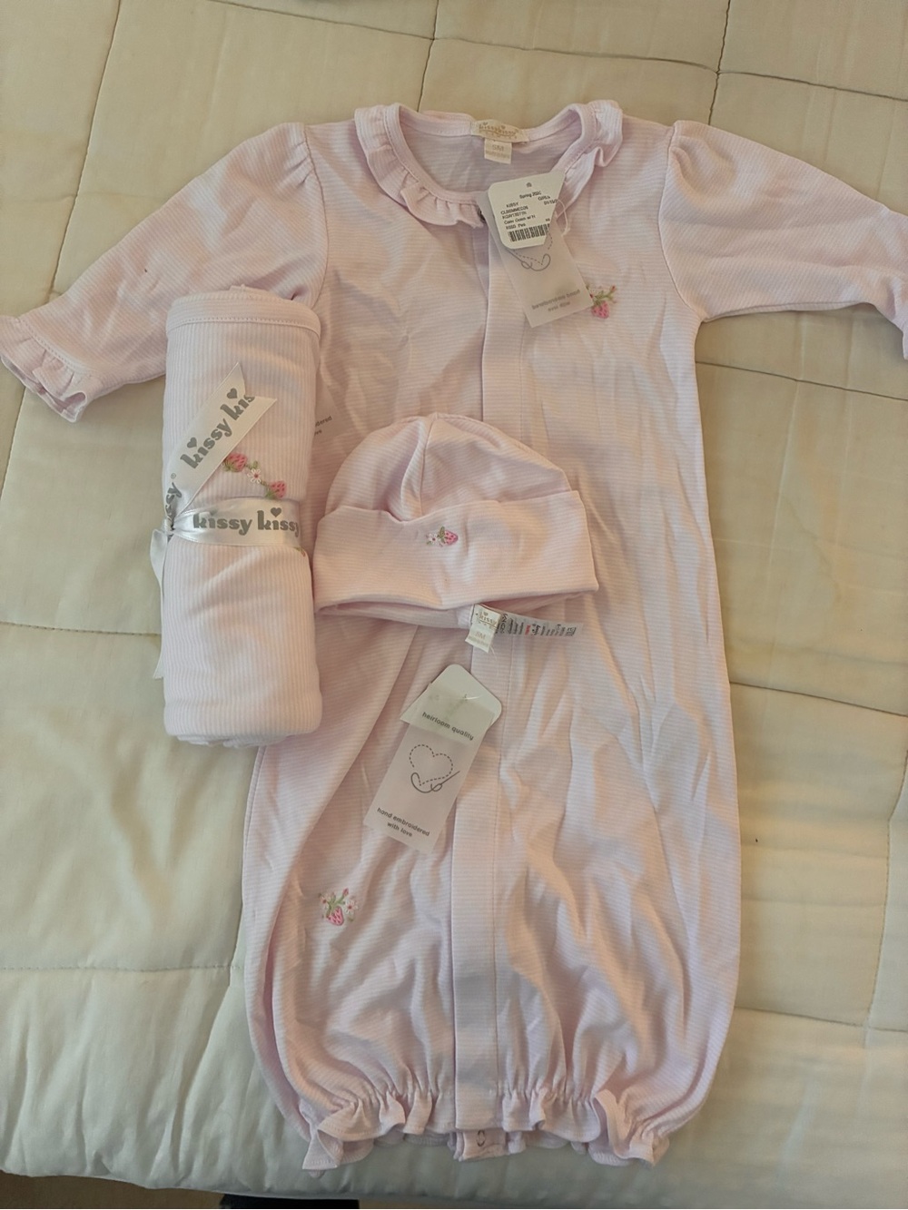 NWT Kissy Kissy Pink Newborn Set
